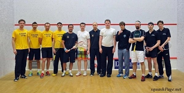 Jan Roll, Jan Čaboun, Petr Steiner, Štěpán Martin squash