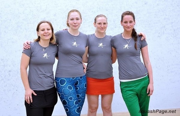 Tereza Krausová, Lucie Luksová, Jana Sigačevová squash