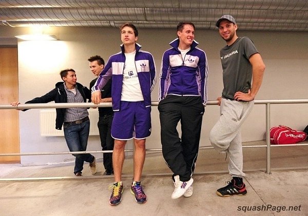 Petr Martin, Lukáš Levinský, Ondřej Ertl squash