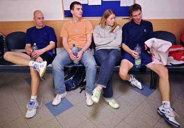 Kazda Petr, Machovský Pavel, Elznicová Tereza, Steiner Petr squash