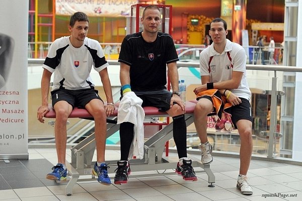 Miroslav Celler, Peter Kviecinsky, Tomáš Toth squash