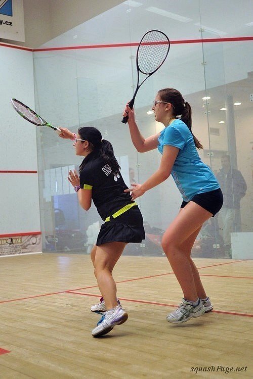 Tereza Svobodová, Karolína Holinková squash
