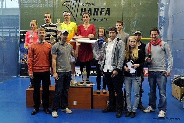 Tomáš Cvikl, Lucie Fialová, Jan Koukal squash