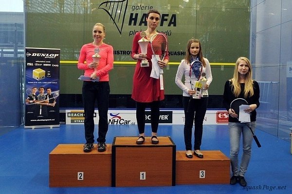 Olga Ertlová, Lucie Fialová, Anna Klimundová squash